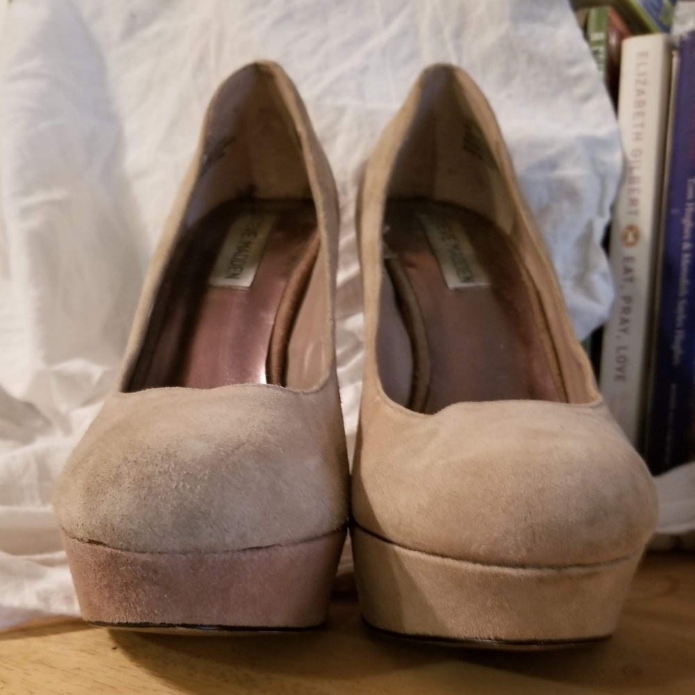 Nosebleed platform Steve Madden: nude, sz 8.5